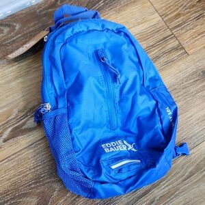 NWT Eddie Bauer Stowaway 3.0 Packable Sling Bag Cobalt Blue